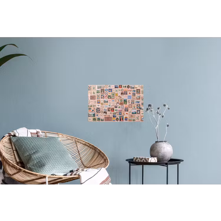 Kunst - Collectie - Decoratie - Modern - Kleurrijk Muursticker klein -plant