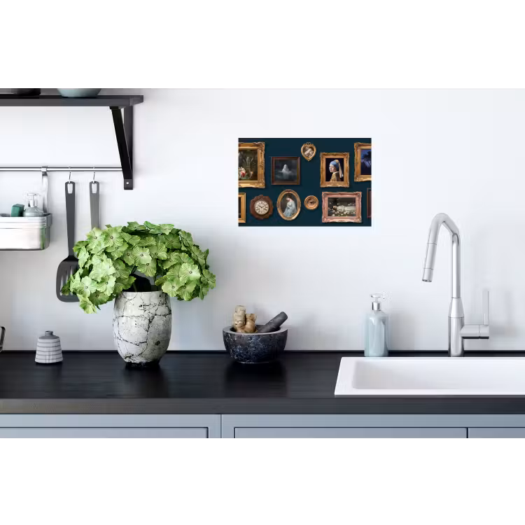 Kunst - Schilderijen - Decoratie - Klassiek - Groen Muursticker klein -keuken