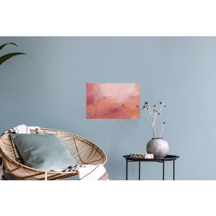 Kunst - Vloeiend - Pastel - Abstract Muursticker klein -plant