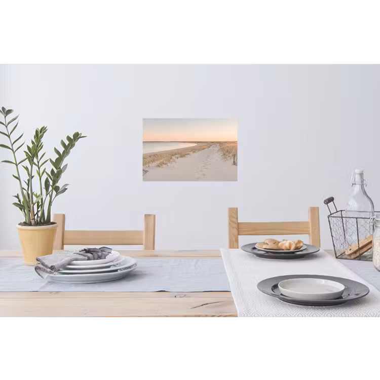 Kustlijn - Horizon - Hek Muursticker klein -eettafel