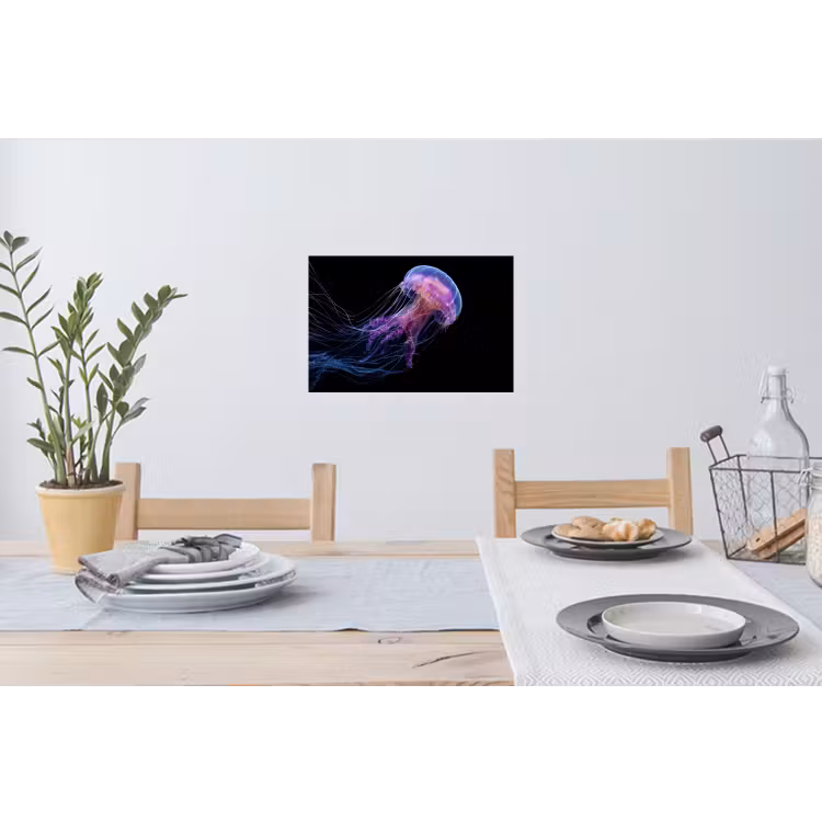 Kwal - Doorzichtig - Roze - Tentakels Muursticker klein -eettafel