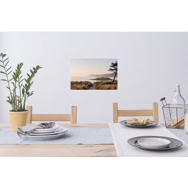 Landschap - Kust - Duinen Muursticker klein -eettafel