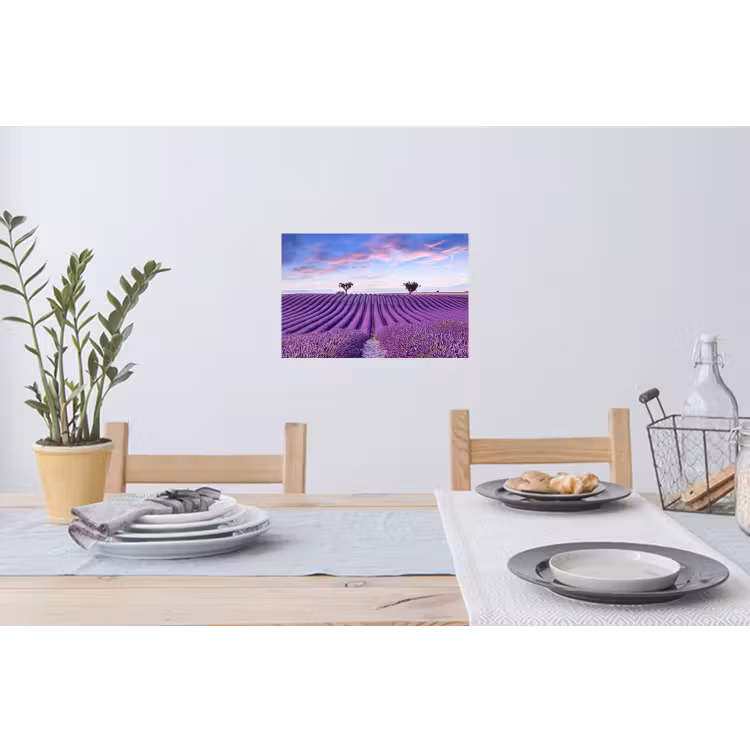 Lavendel - Natuur - Paars - Bomen - Bloemen Muursticker klein -eettafel