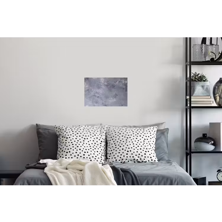 Leisteen - Beton - Retro - Structuren - Grijs - Rustiek Muursticker klein -slaapkamer