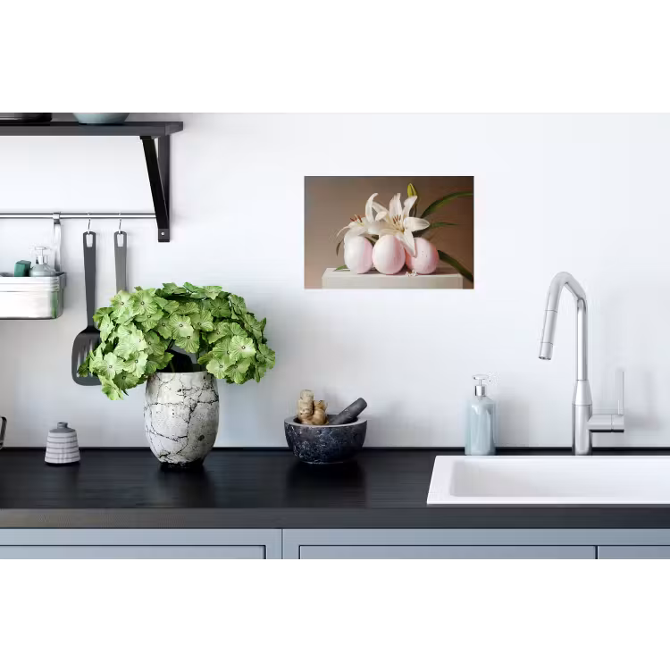 Lelies - Eieren - Pasen Muursticker klein -keuken