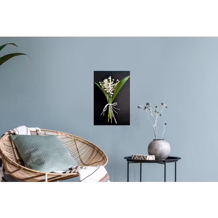 Lelietjes van dalen - Bloemen - Stilleven - Flora Muursticker klein -plant