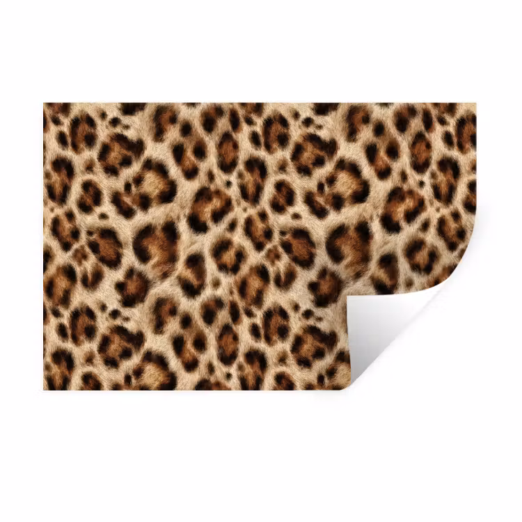 Luipaard - Bruin - Vacht Muursticker klein 286 -3d