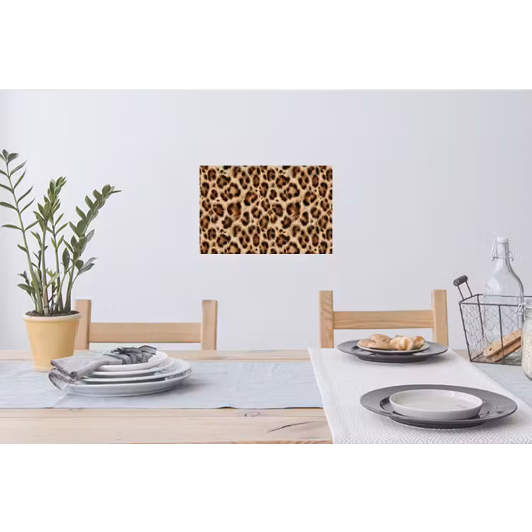 Luipaard - Bruin - Vacht Muursticker klein 286 -eettafel