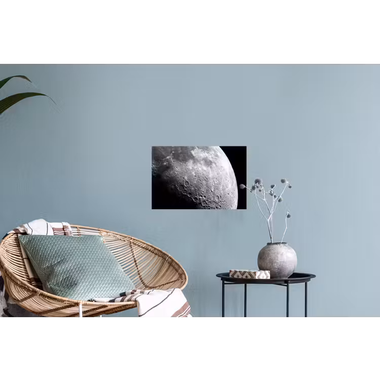 Muursticker - Maan - Kraters - Ruimte - Maan - Kraters - Ruimte Muursticker klein