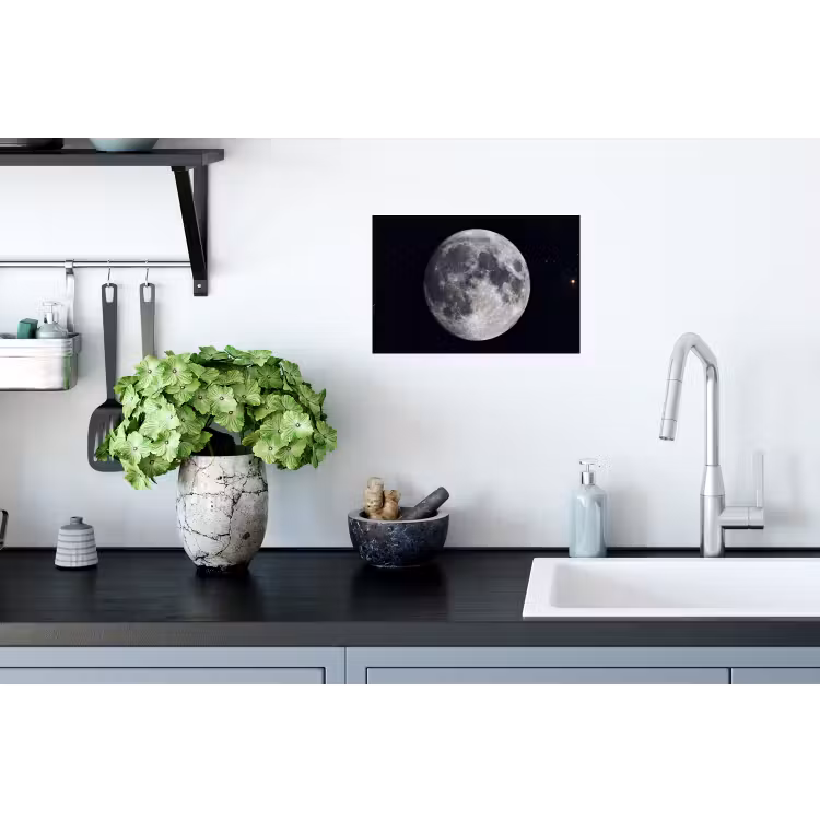 Muursticker - Maan - Sterren - Ruimte - Maan - Sterren - Ruimte Muursticker klein