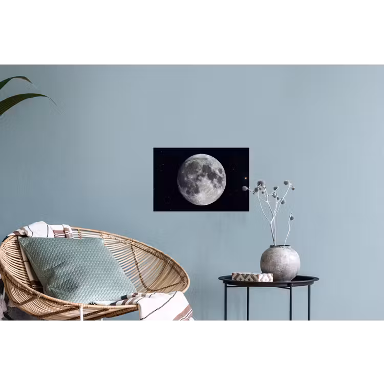 Muursticker - Maan - Sterren - Ruimte - Maan - Sterren - Ruimte Muursticker klein