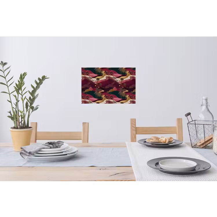 Magisch - Palmbomen - Goud Muursticker klein 286 -eettafel