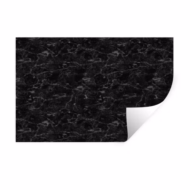 Marmer - Aders - Zwart Muursticker klein 286 -3d