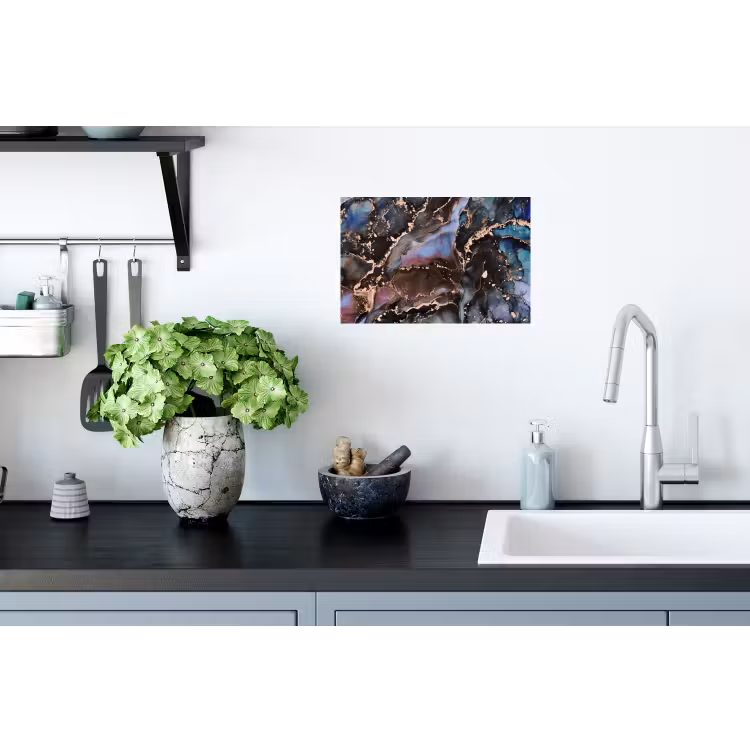 Marmer - Goud - Rosé Muursticker klein -keuken