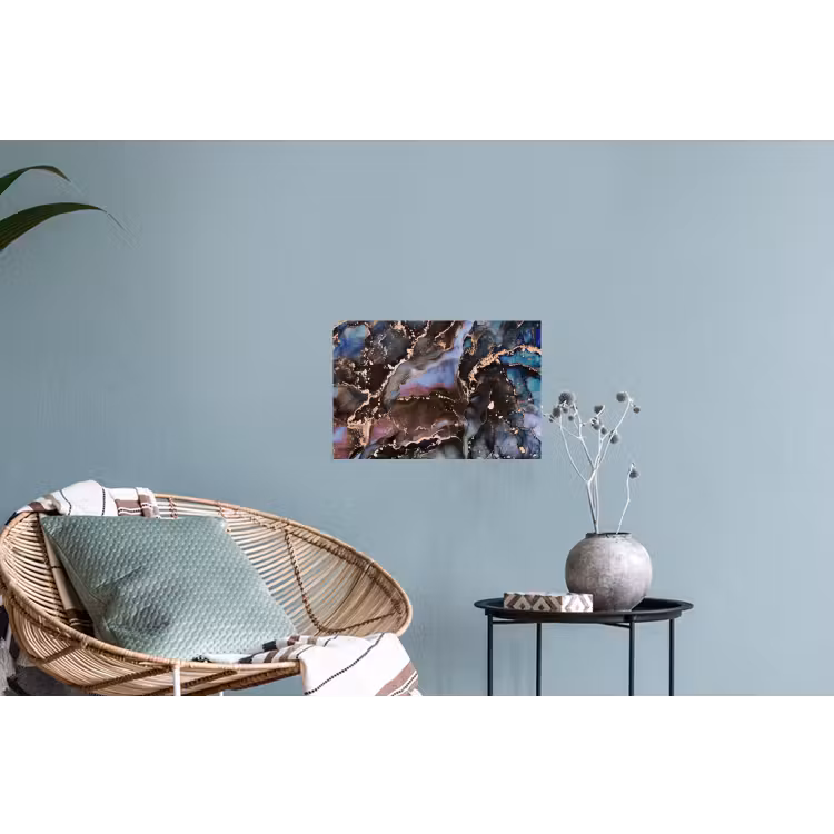 Marmer - Goud - Rosé Muursticker klein -plant