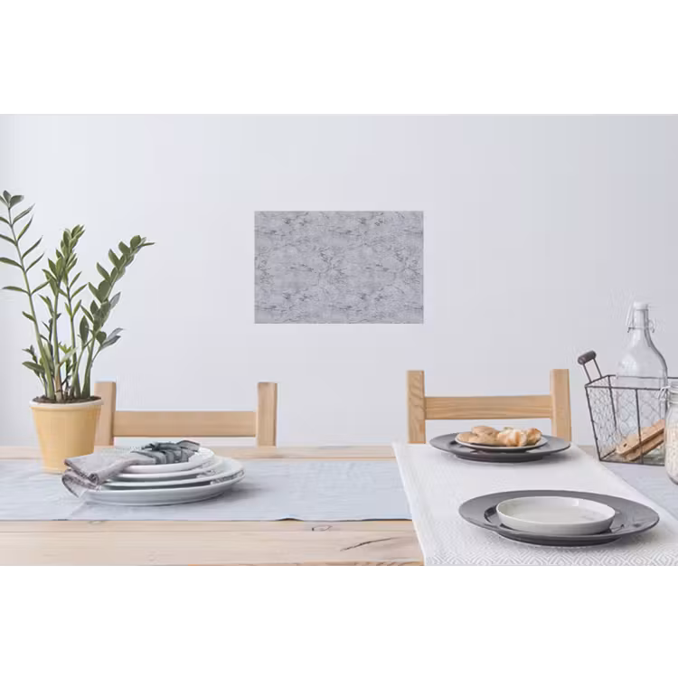 Marmerplaat - Patroon - Grijs Muursticker klein 286 -eettafel