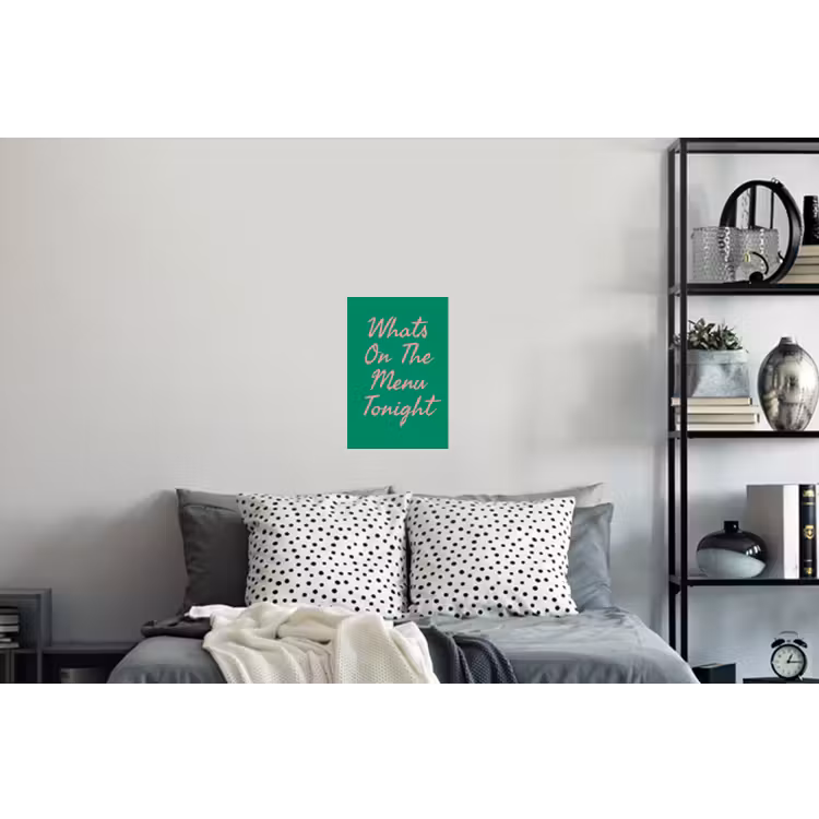Menu - Quote - Roze Muursticker klein -slaapkamer