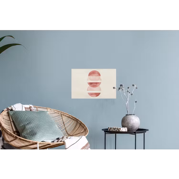 Minimalistisch - Cirkels - Roze Muursticker klein -plant