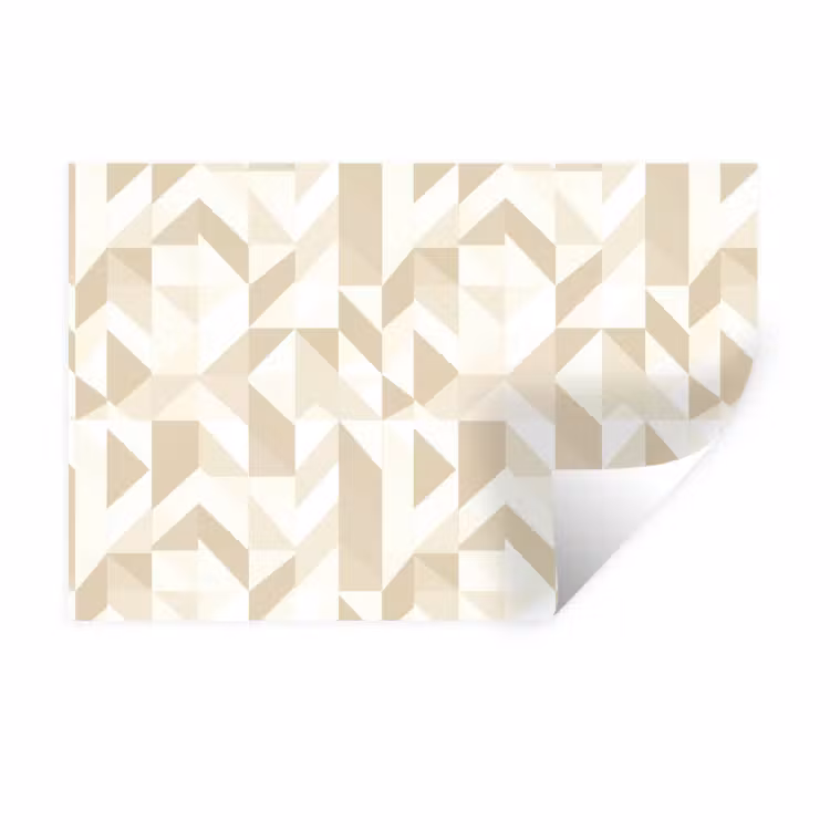 Modern - Abstract - Beige Muursticker klein 286 -3d