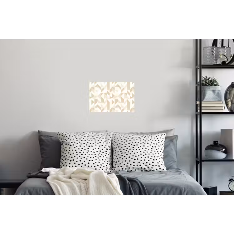 Modern - Abstract - Beige Muursticker klein 286 -slaapkamer