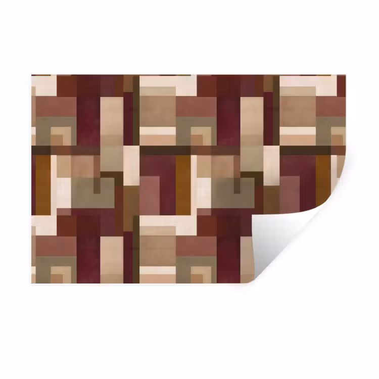 Modern - Geometrie - Kleurrijk Muursticker klein 286 -3d
