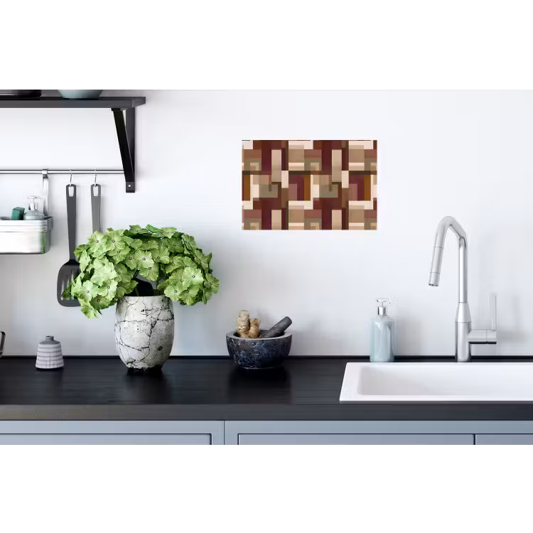 Modern - Geometrie - Kleurrijk Muursticker klein 286 -keuken