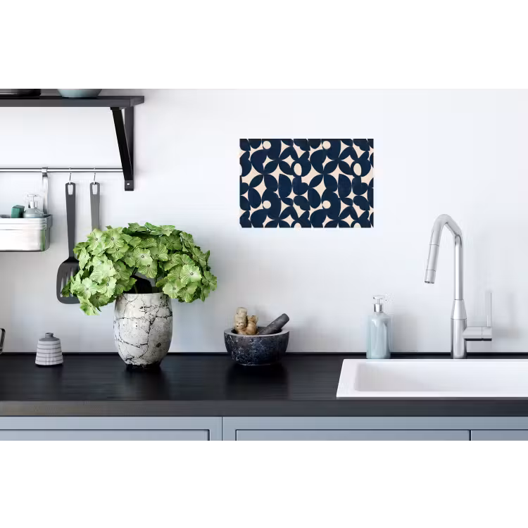 Modern - Geometrisch - Blauw Muursticker klein 286 -keuken