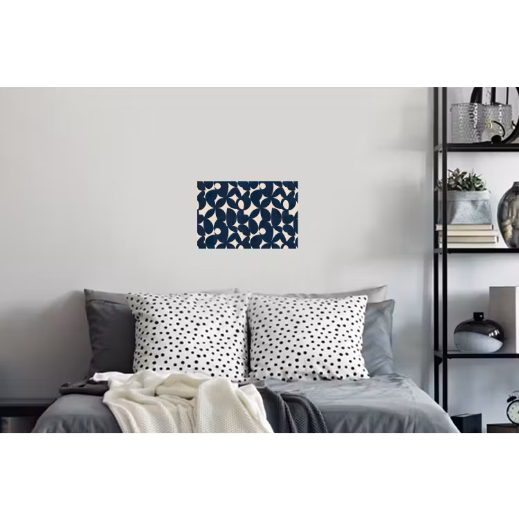 Modern - Geometrisch - Blauw Muursticker klein 286 -slaapkamer