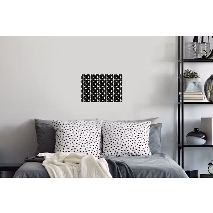 Modern - Geometrisch - Zwart Muursticker klein 286 -slaapkamer