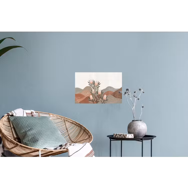 Modern - Heuvels - Terracotta Muursticker klein -plant