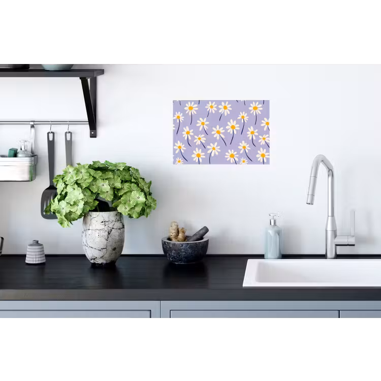 Modern - Madelief - Paars Muursticker klein 286 -keuken