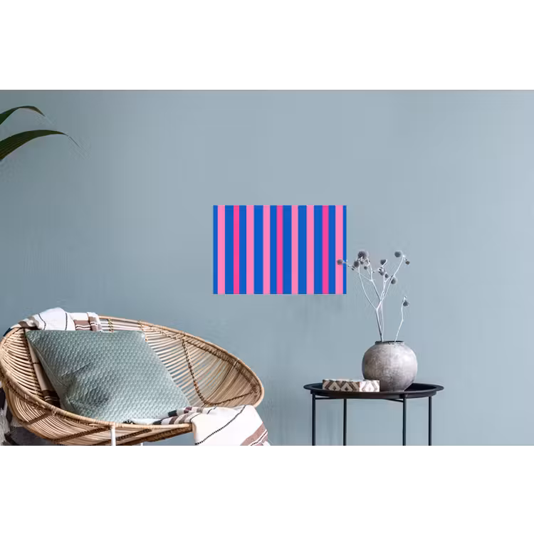 Modern - Optisch - Roze Muursticker klein 286 -plant
