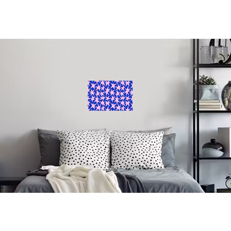 Modern - Sterren - Blauw Muursticker klein 286 -slaapkamer