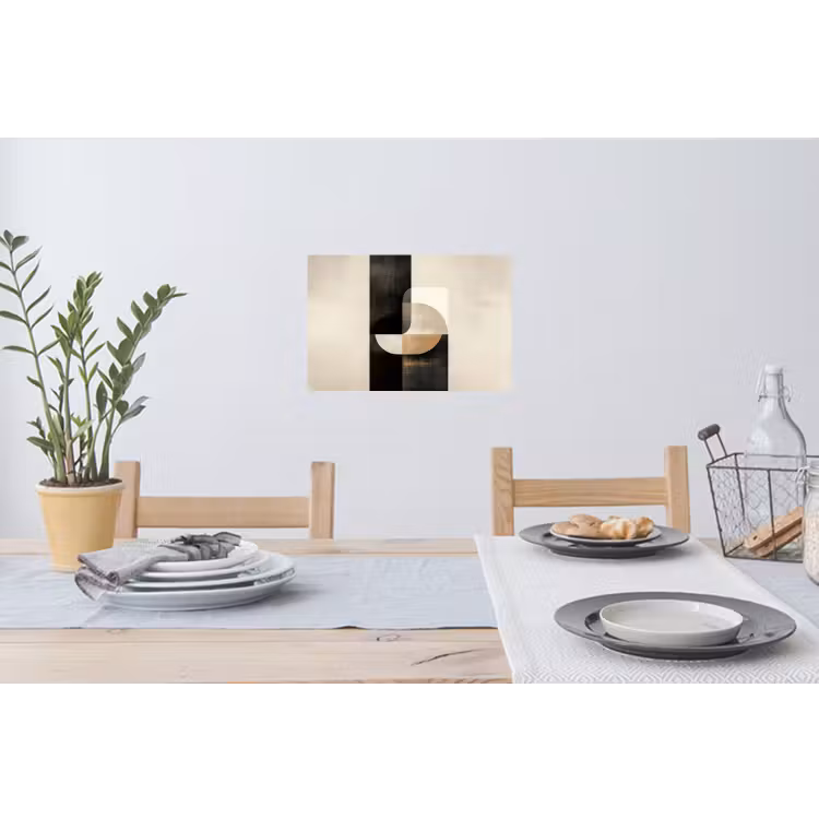 Modern - Vierkant - Vormen Muursticker klein -eettafel