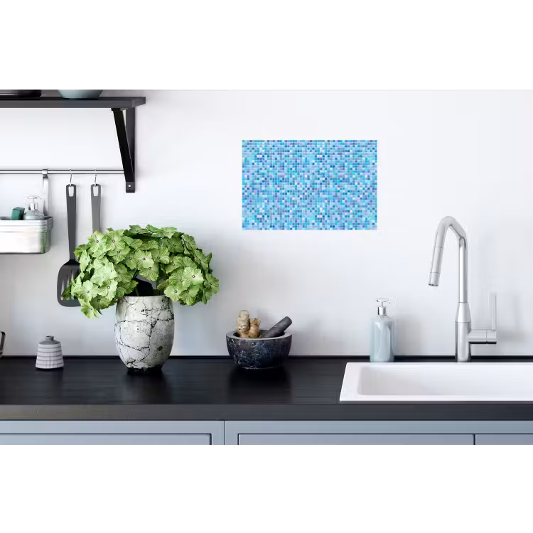 Mozaïek - Patroon - Turquoise Muursticker klein 286 -keuken
