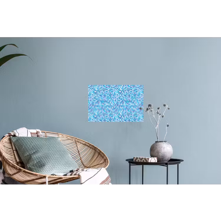 Mozaïek - Patroon - Turquoise Muursticker klein 286 -plant