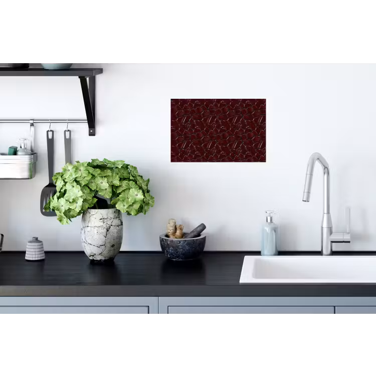 Mozaïek - Tegel - Bordeauxrood Muursticker klein 286 -keuken