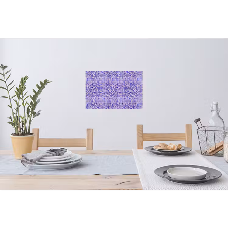 Mozaïek - Tegels - Lila - Amethist Muursticker klein 286 -eettafel