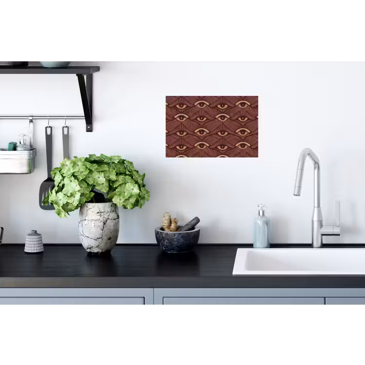 Mystiek - Ogen - Bruin Muursticker klein 286 -keuken