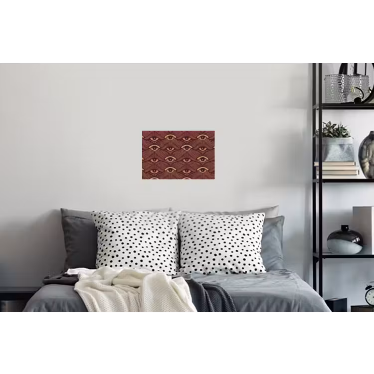 Mystiek - Ogen - Bruin Muursticker klein 286 -slaapkamer