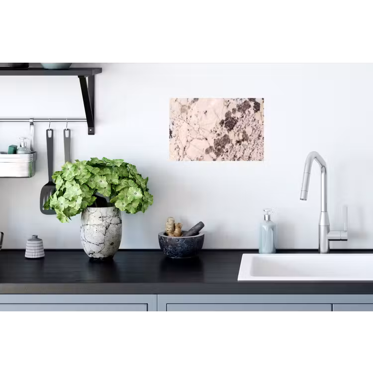 Natuursteen - Patroon - Abstract - Beige - Grijs Muursticker klein -keuken