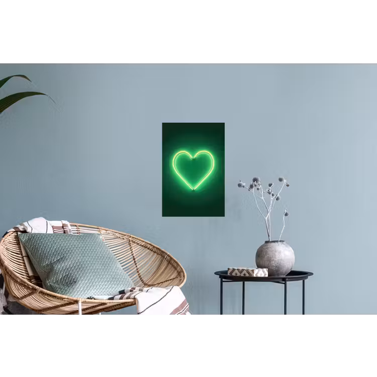 Neon - Groen - Licht Muursticker klein -plant