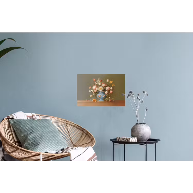 Neutral - Bloemen - Boeket - Vaas Muursticker klein -plant