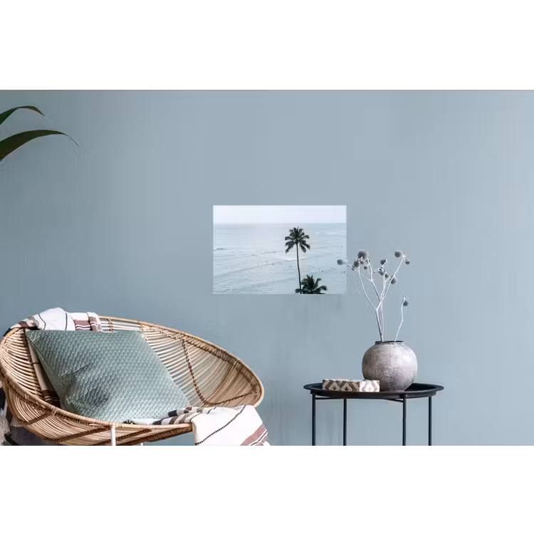 Oceaan - Palmbomen - Surfers Muursticker klein -plant