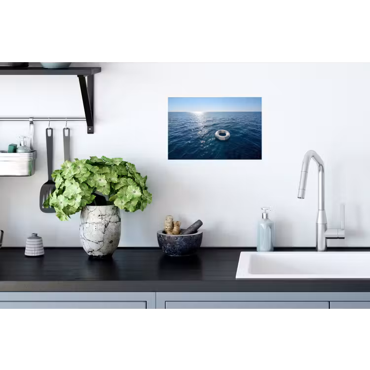 Oceaan - Zwemband - Horizon Muursticker klein -keuken