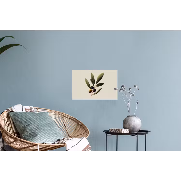 Olijftak - Donkergroen - Olijven Muursticker klein -plant