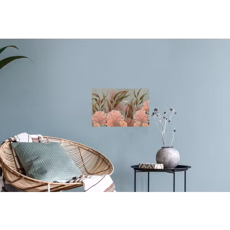 Onderwater - Planten - Vis - Vintage - Groen Muursticker klein -plant