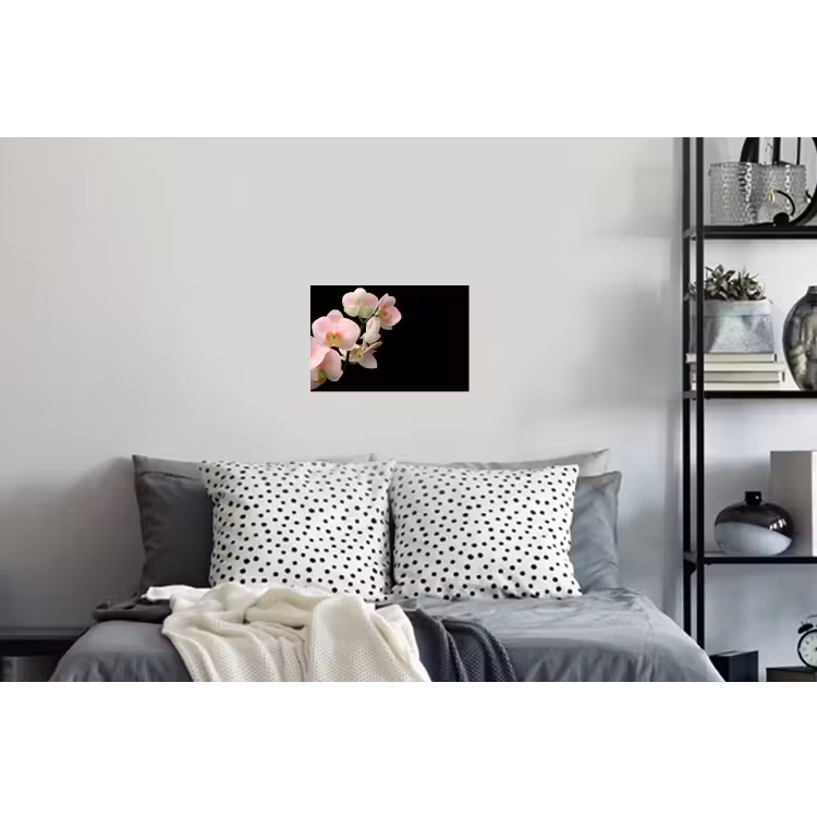 Orchidee - Bloemen - Roze - Stilleven - Flora Muursticker klein -slaapkamer