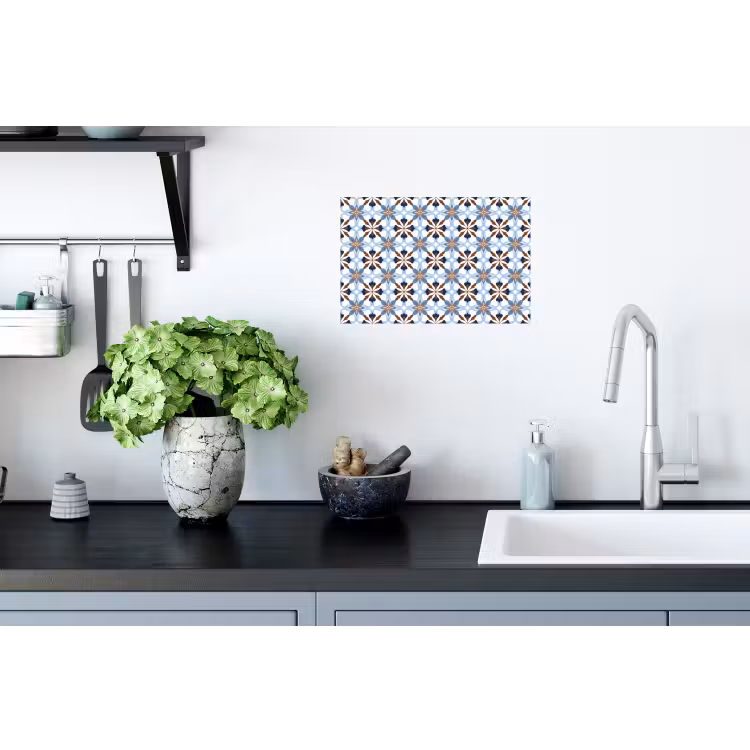 Ornament - Tegel - Kleurrijk Muursticker klein 286 -keuken