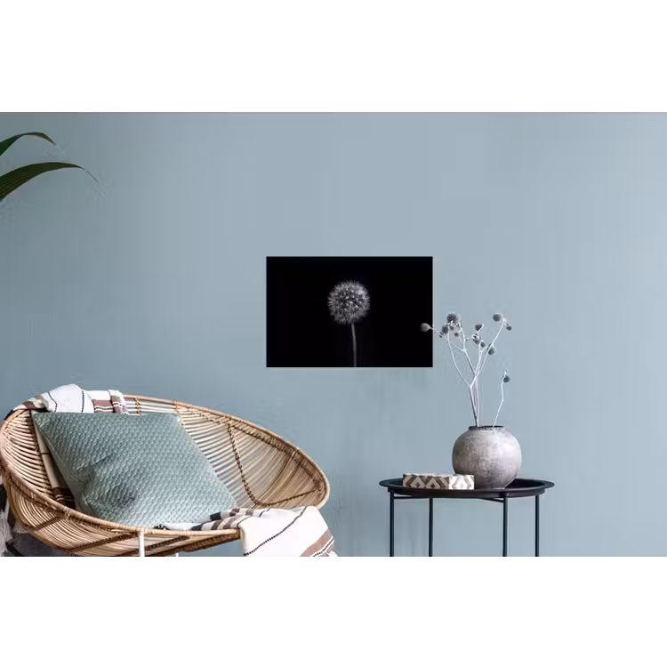 Paardenbloem - Zwart - Bloemen - Botanisch Muursticker klein -plant